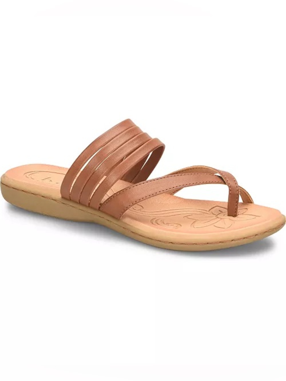 B.O.C. Women's Alisha strappy sandals featuring a contoured footbed with floral